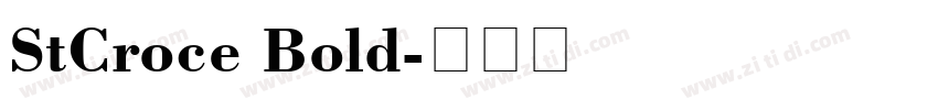 StCroce Bold字体转换
